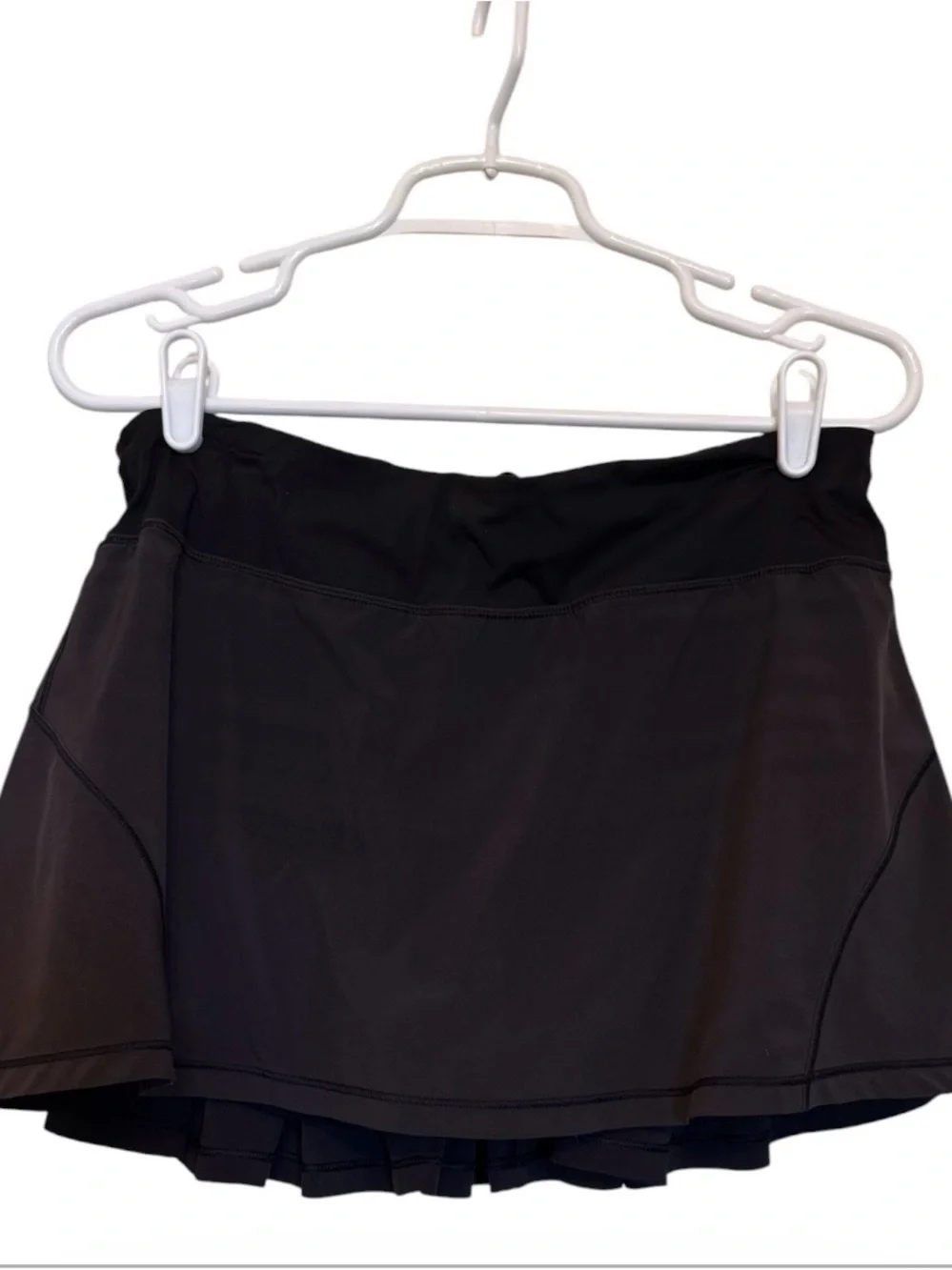 Lululemon Skirt Skort Black Pleated Athletic Tennis Golf Size 8